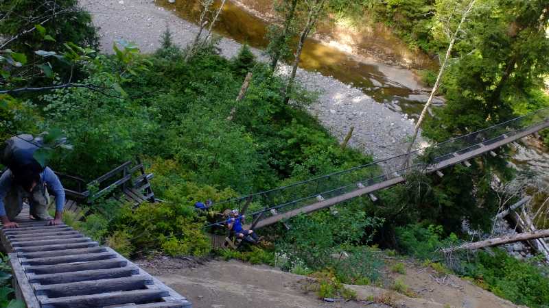 Logan Creek is particularly obstacle-course-like