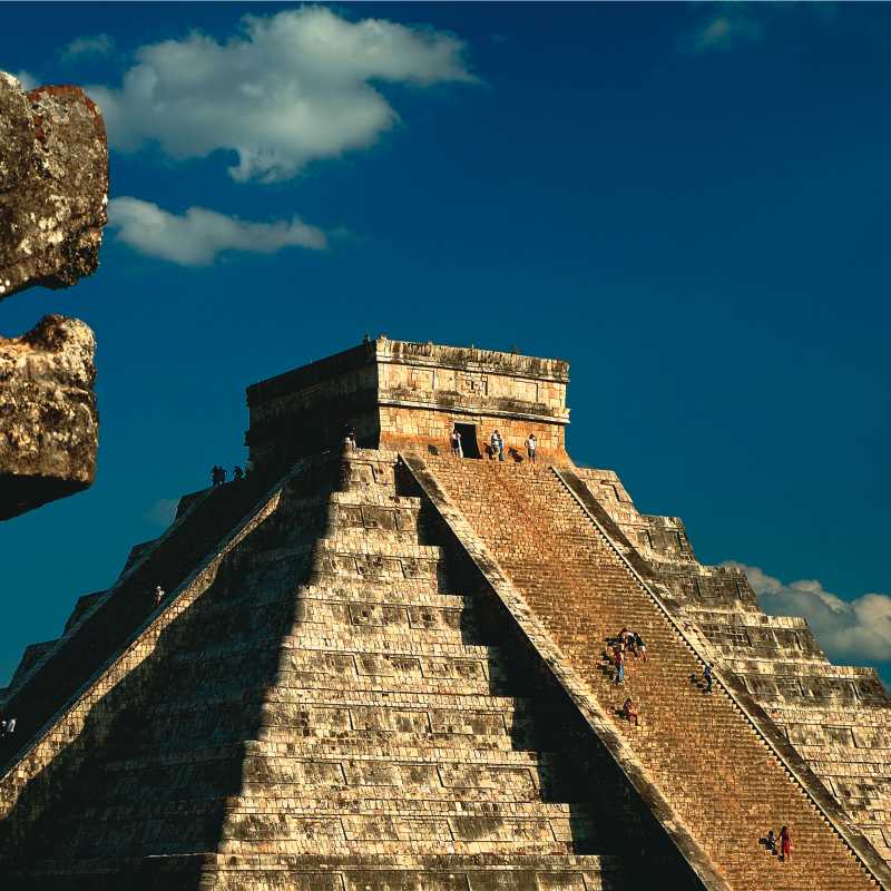 Take in the magnificent Mayan step pyramids of Mexico