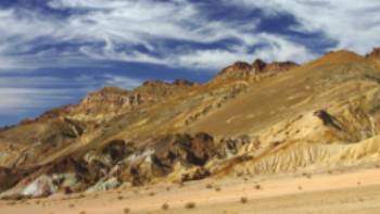 Barren landscape of California's Death Valley

