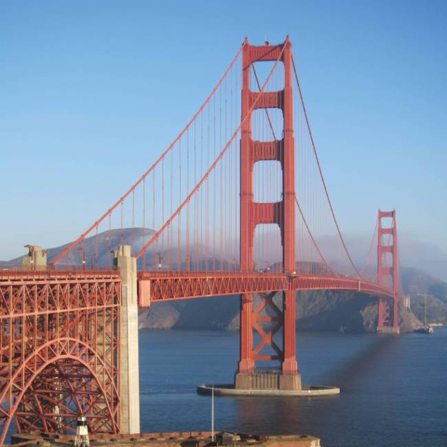 San Francisco's iconic Golden Gate Bridge