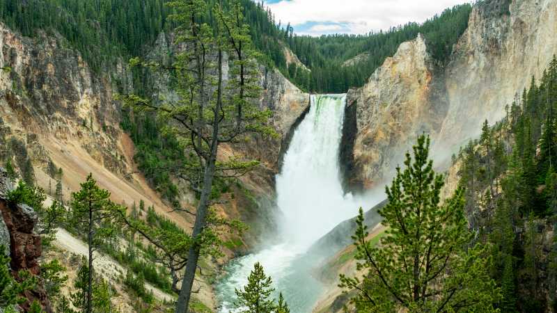 The grand canyon of Yellowstone National Park, Wyoming - Rocky Mountain, Yellowstone and Grand Canyon Trails, United States