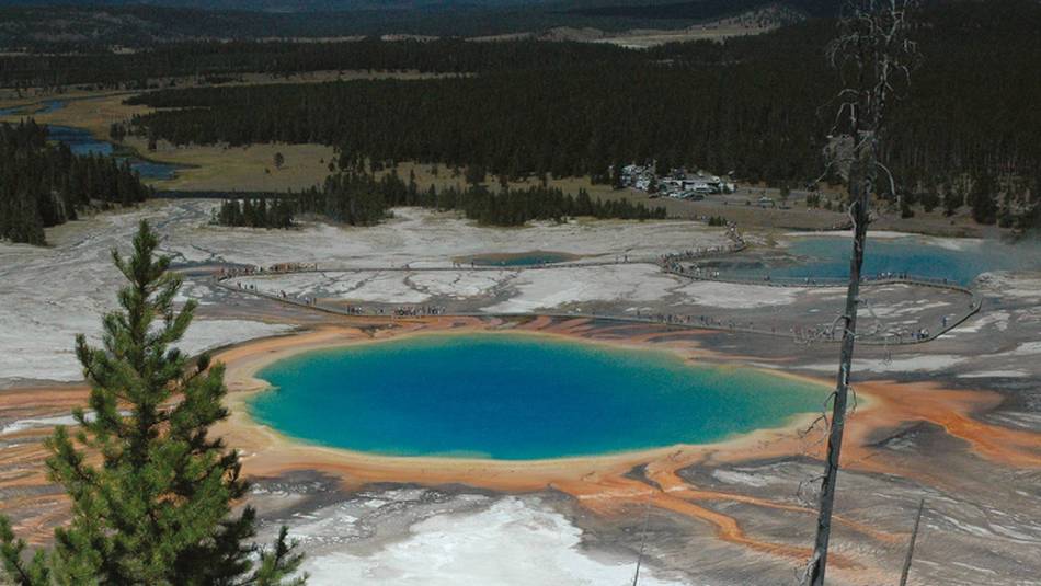 Multi-coloured geothermal pools in Yellowstone National Park | Sue Badyari