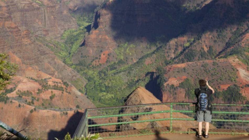 The rugged landscape of Hawaii's Waimea Canyon