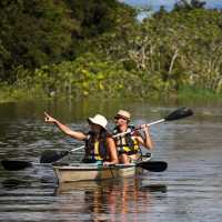 Kayaking is an excellent way to explore the waterways of the Peruvian Amazon
