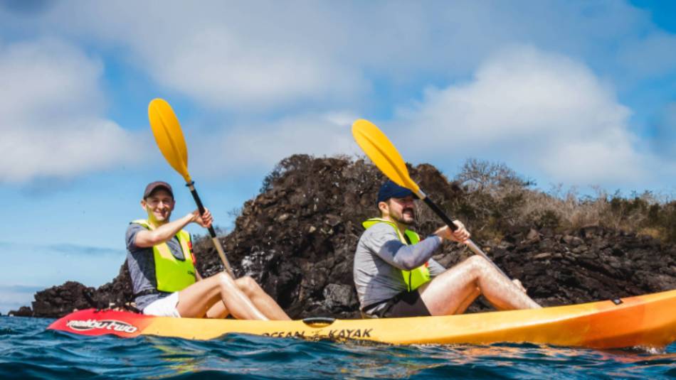 Kayaking is the perfect way to explore the Galapagos Islands