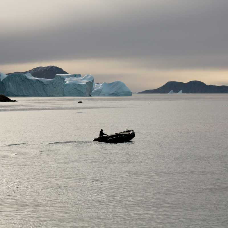 Zodiac cruising in the Arctic | Rachel Imber