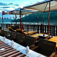 Watch the world pass by from the upstairs sun deck