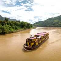 The recently refurbished and very comfortable Anouvong explores the upper Mekong River through Laos
