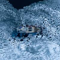 The MV Vikingford in drift ice around Svalbard | Tom Crowley
