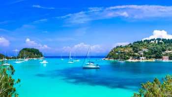 Lakka Paxos Ionian Islands,leoks The turquoise waters of Lakka, Paros