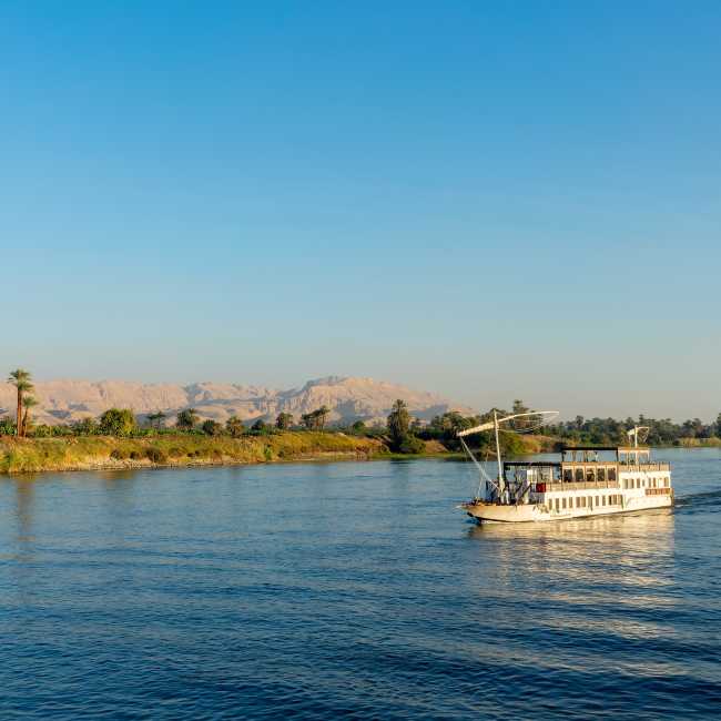 Experience Egypt on a cruise aboard a traditional dahabieh vessel