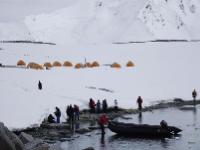 Camping in Antarctica -  Photo: Valerie Waterston