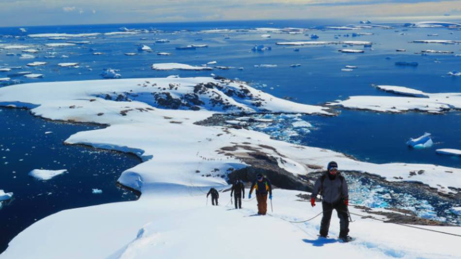 Spectacular views from a peak in Antarctica | Mal Haskins