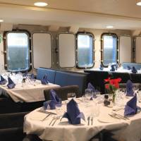 Dining room aboard Plancius | Monica Salmang