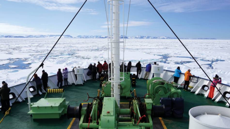 On deck keeping an eye out for Polar Bears | Gesine Cheung