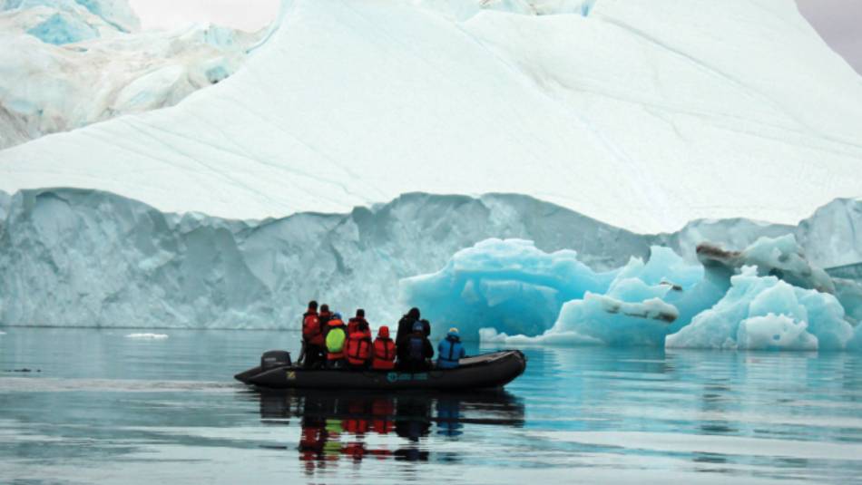 Zodiac cruising in the Arctic | Rachel Imber