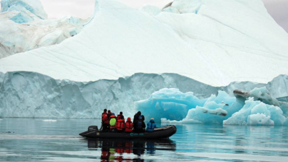 Zodiac cruising in the Arctic | Rachel Imber