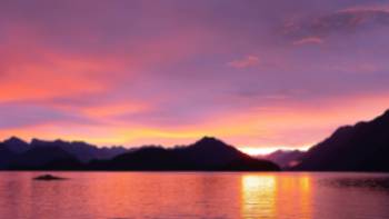 A magnificent Fiordland sunset