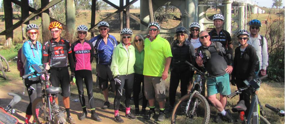Cycling group on the Central West Trail |  <i>Shawn Flannery</i>