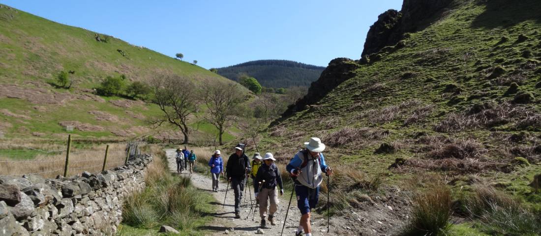 Hikers making their way through Nanny Catch |  <i>John Millen</i>