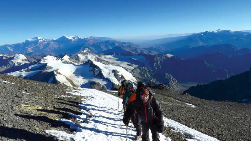 Amazing scenery as we ascend Aconcagua - Aconcagua Expedition, Argentina