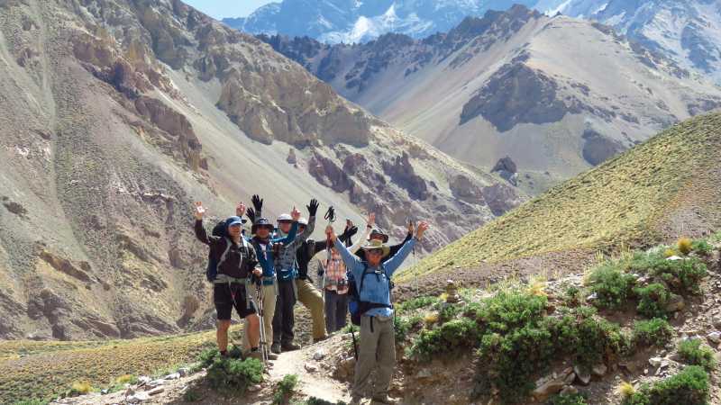 Beginning of the trail towards Aconcagua - Aconcagua Expedition, Argentina