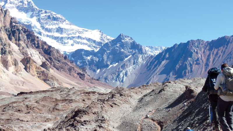 En-route to Aconcagua, the highest peak in South America - Aconcagua Expedition, Argentina