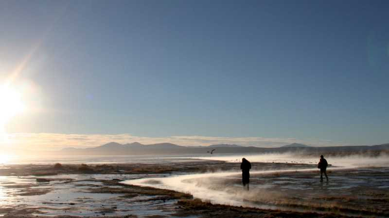 Magical sunrise at the thermal pools in the Atacama Desert | Joy Murray