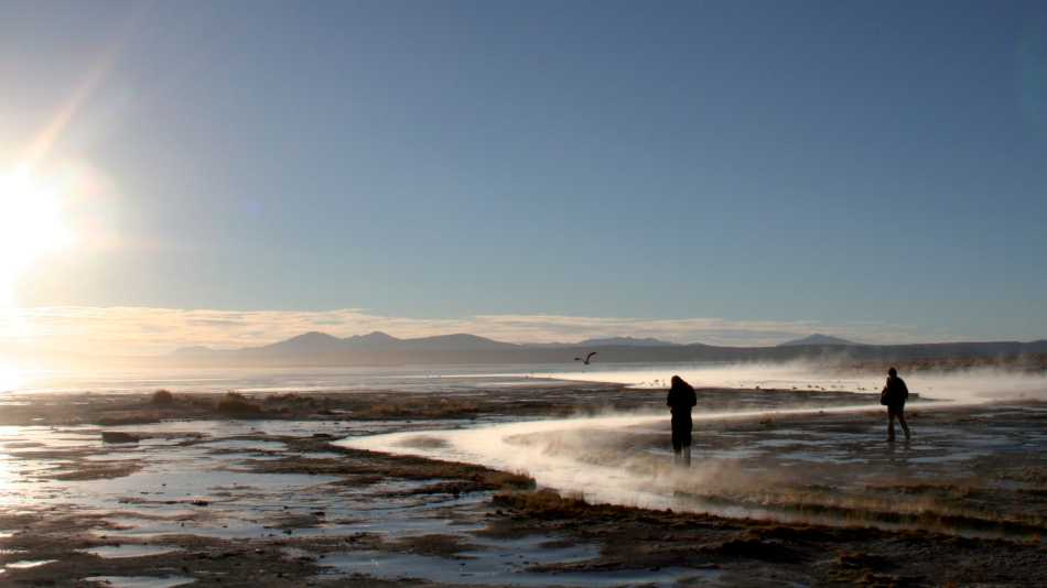 Magical sunrise at the thermal pools in the Atacama Desert | Joy Murray
