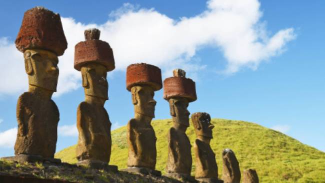 Moais on Easter Island