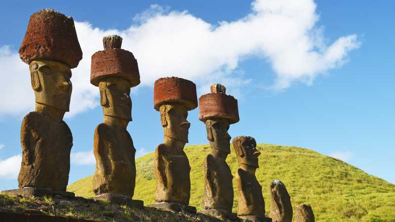 Moais on Easter Island