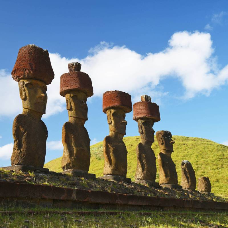 Moais on Easter Island