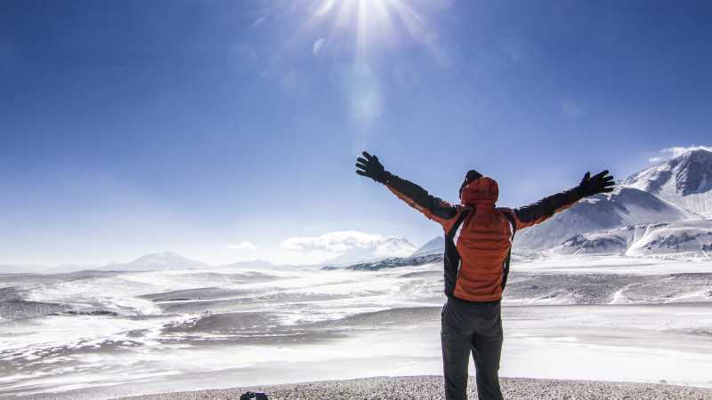 Taking in the expansive views near Ojos Del Salado Volcano in Chile. | Olena Viktorova