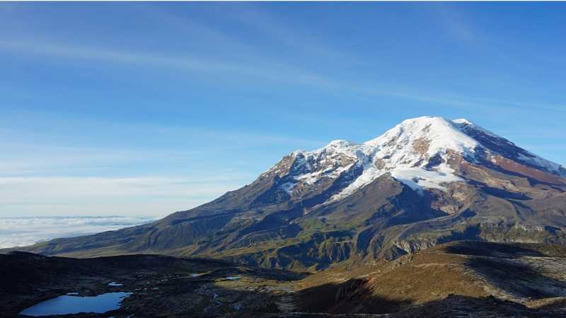 Mt Chimborazo, Ecuador's highest mountain at 6310m