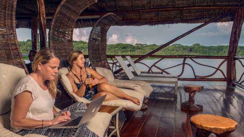Napo Lodge sitting