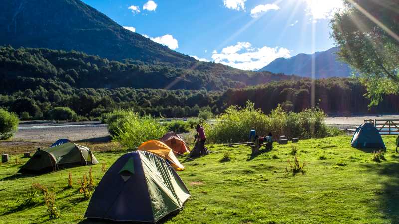 Camping at Los Ñadis, Patagonia