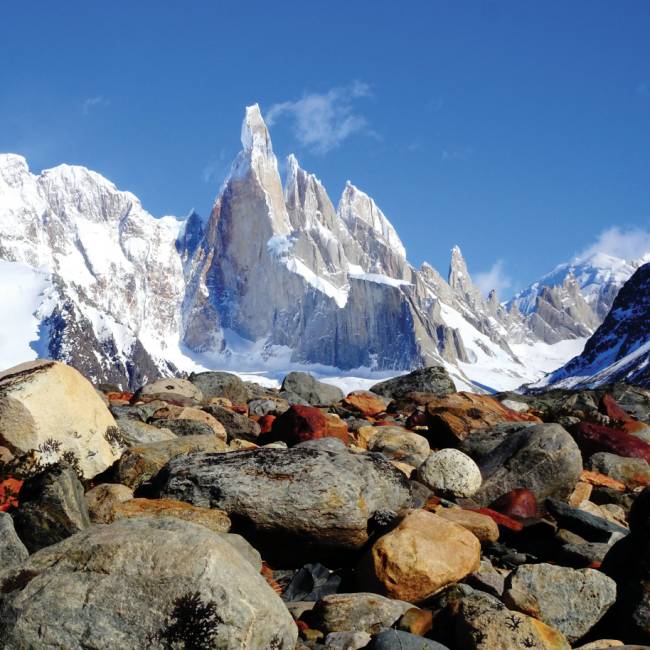 Beautiful views of Cerro Torre peak in Patagonia | Sue Badyari