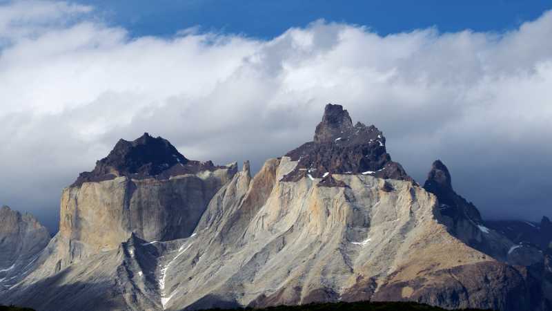 The Cuernos del Paine are easily distinguished by their exposed granite centres, which contrast sharply with the dark peaks | Maria Visconti