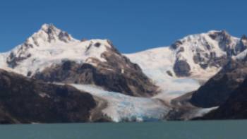 Glaciers melting,Azimut 360 & Terra Luna Lodge The surrounding waters from the melted glaciers are crystal clear and perfect to drink in Patagonia, Chile