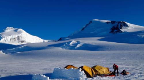 Our high camp on San Valentin, Patagonia | Soren Kruse Ledet