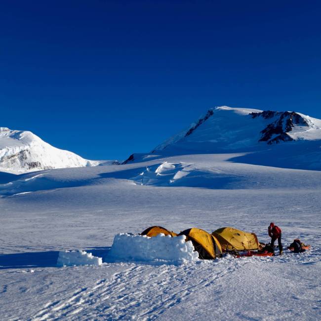 Our high camp on San Valentin, Patagonia | Soren Kruse Ledet