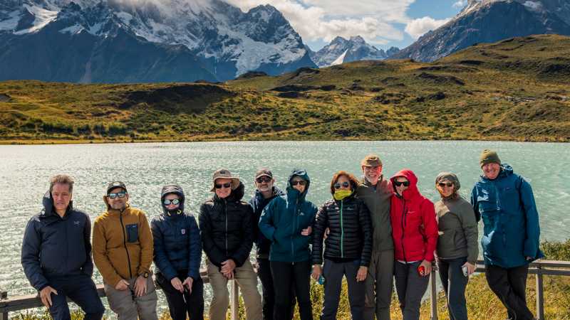 Hikers On the Drive to Torres Del Paine, Patagonia - Torres del Paine Circuit, Chile