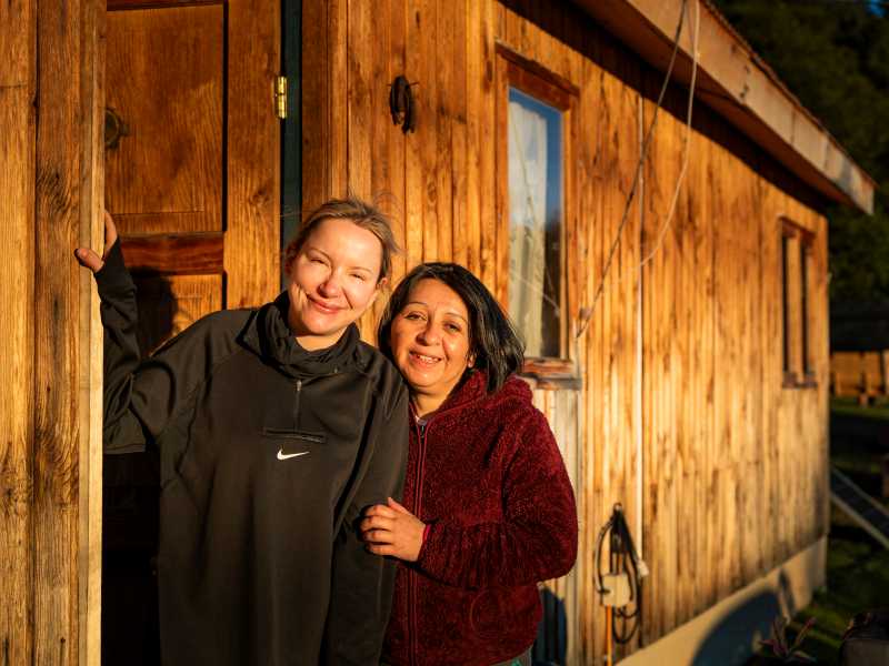Your hosts at our homestay in Patagonia | Lachlan Gardiner