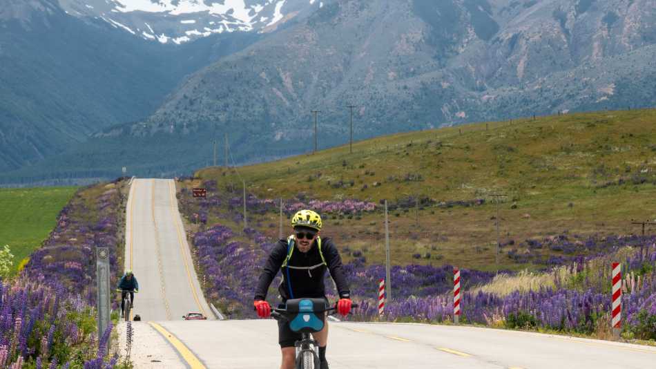 Cycling in remote Patagonia is always an adventure!