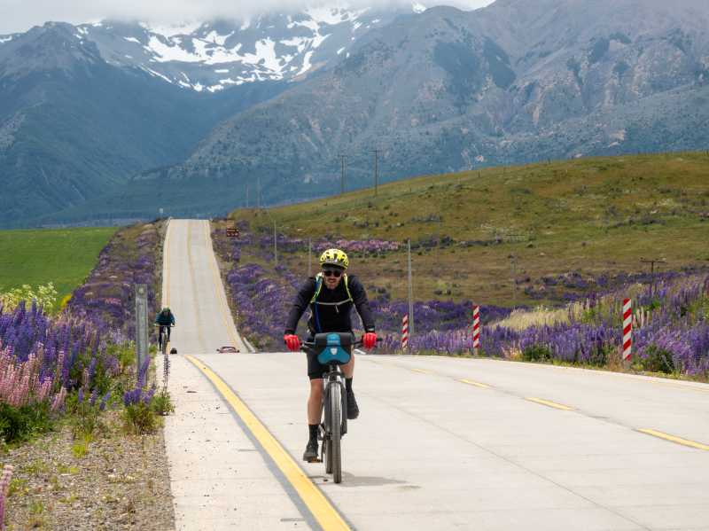 Cycling in remote Patagonia is always an adventure!