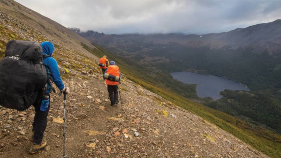 Trekkers on the Los Dientes de Navarino circuit | EcoCamp Patagonia