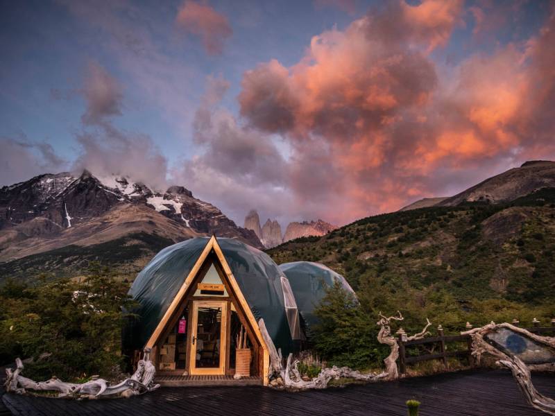 Sunrise at the eco-camp in Patagonia, Chile | Timothy Dhalleine