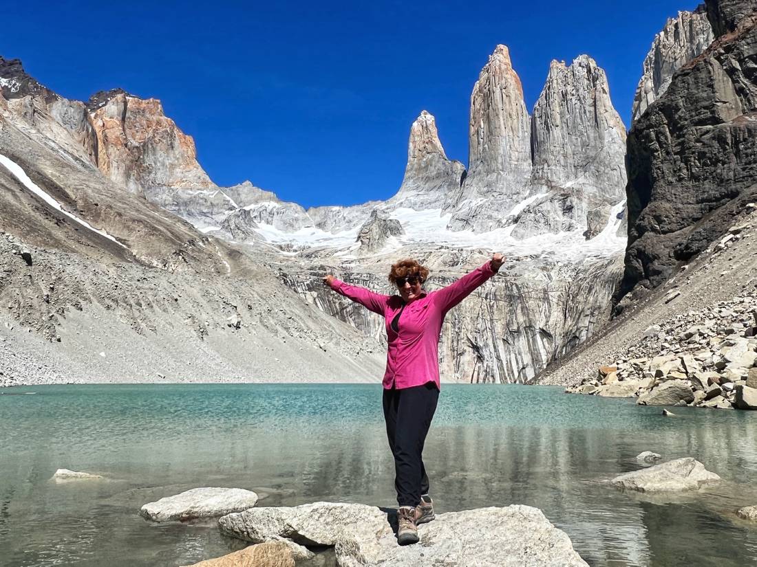 The iconic granite spires of Torres Del Paine National Park |  <i>'A Girl and her eBike'</i>