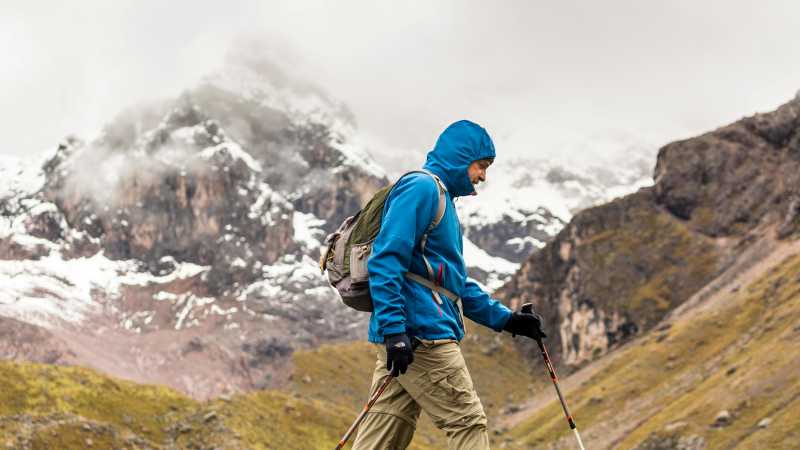 Hiker on the Ausangate Trek