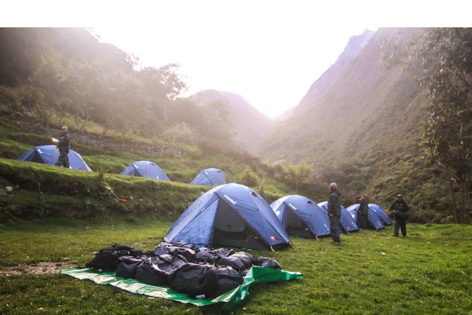 Camping on the Inca on the Inca Trail